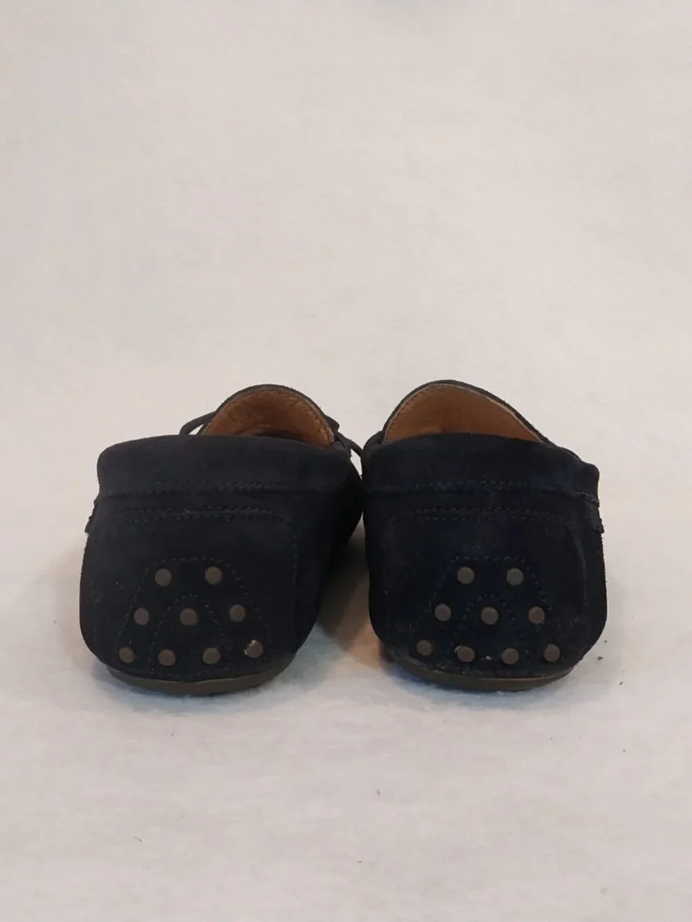 Polo Ralph Lauren Woodford Driving Loafers Mens 12 D Blue Suede Leather Designer